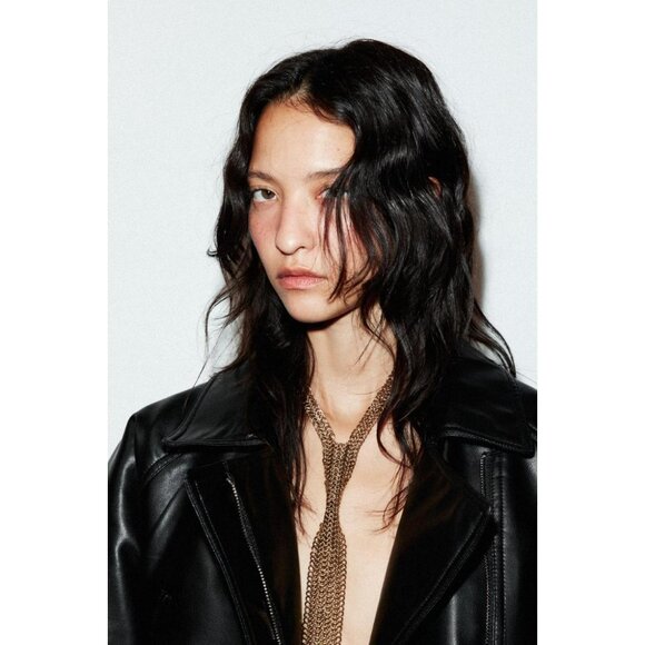 ZARA METAL TIE NECKLACE - Picture 1 of 4